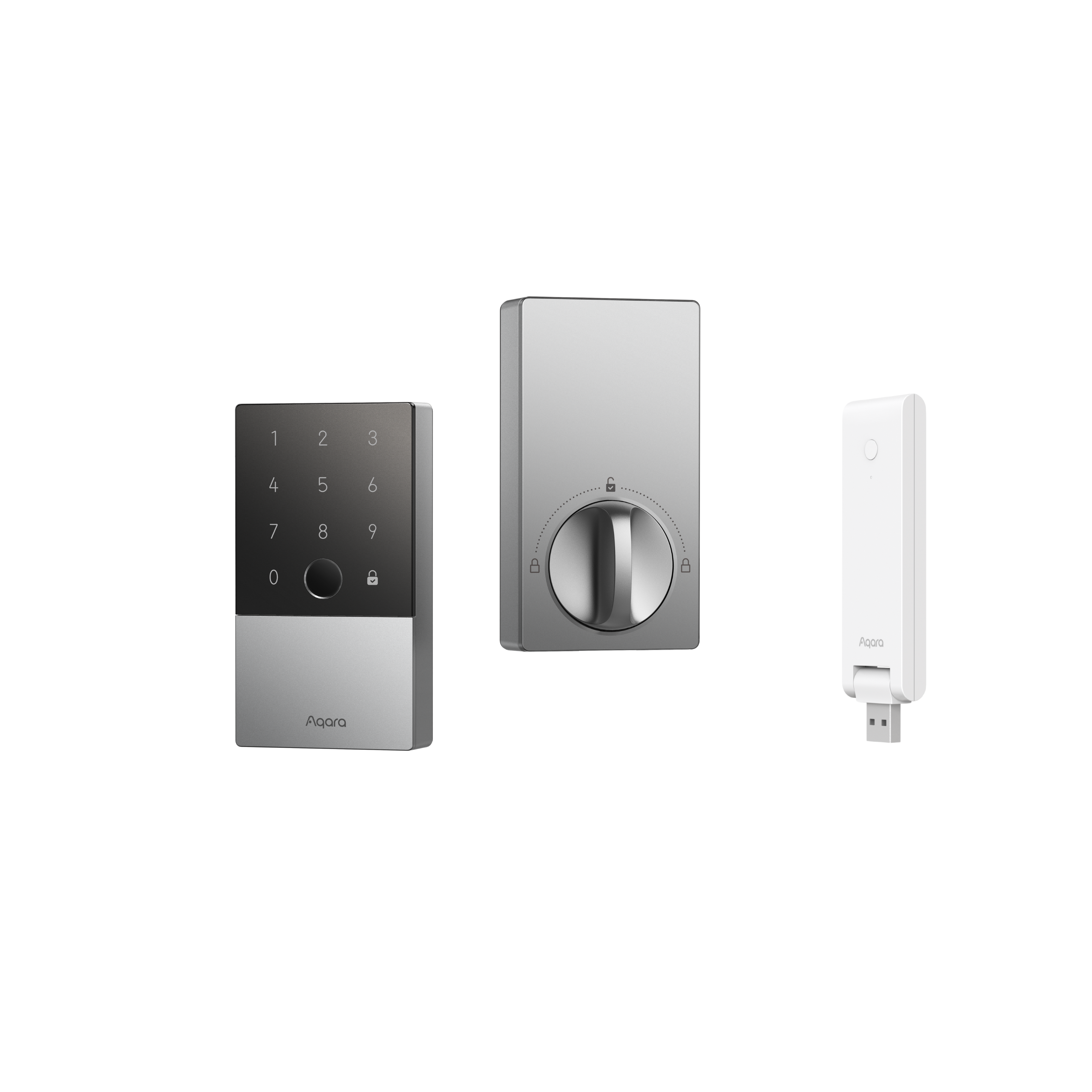 Aqara Smart Lock U100 with M100 Hub Kit (Silver)