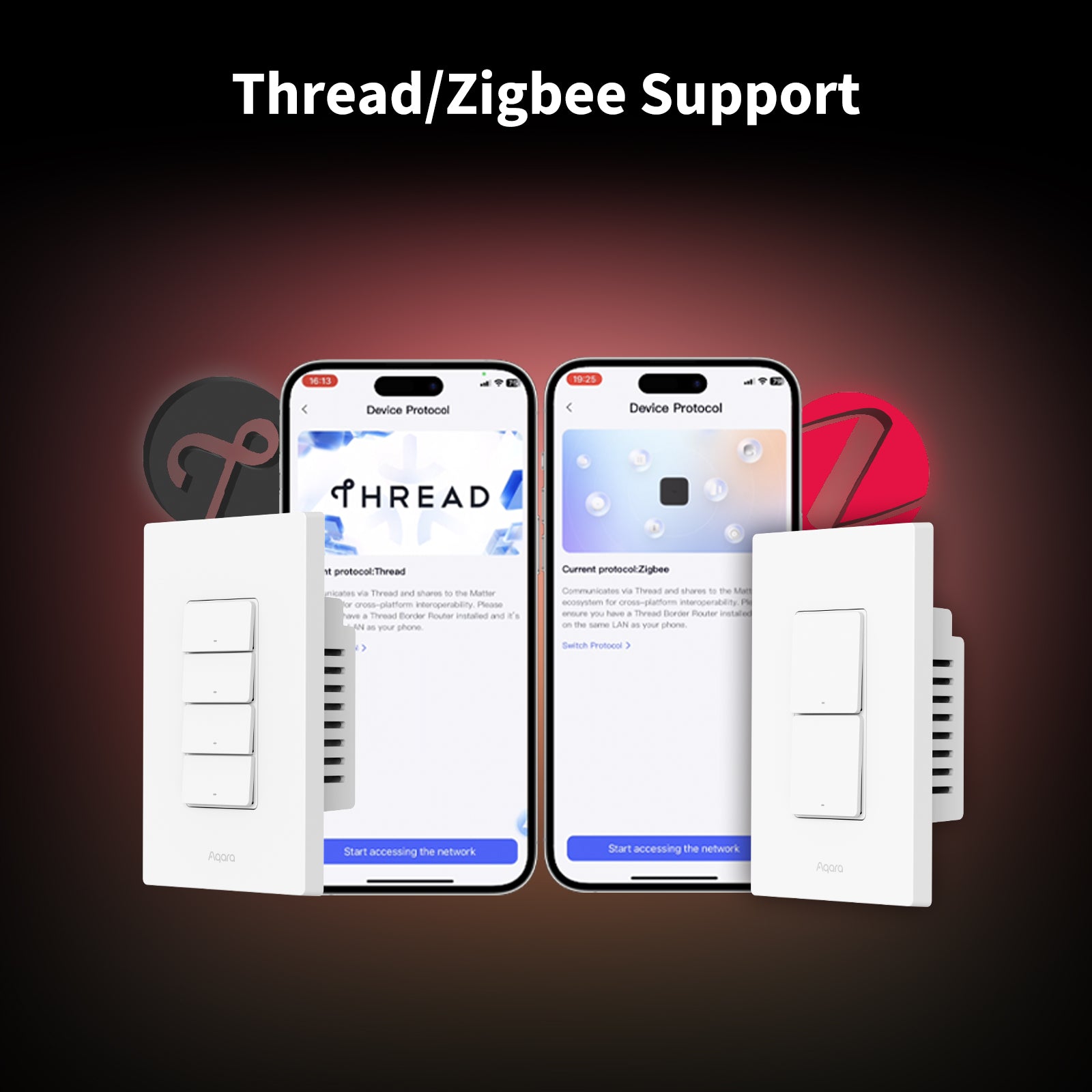 Aqara Smart Wall Switch H2 (Horizontal)