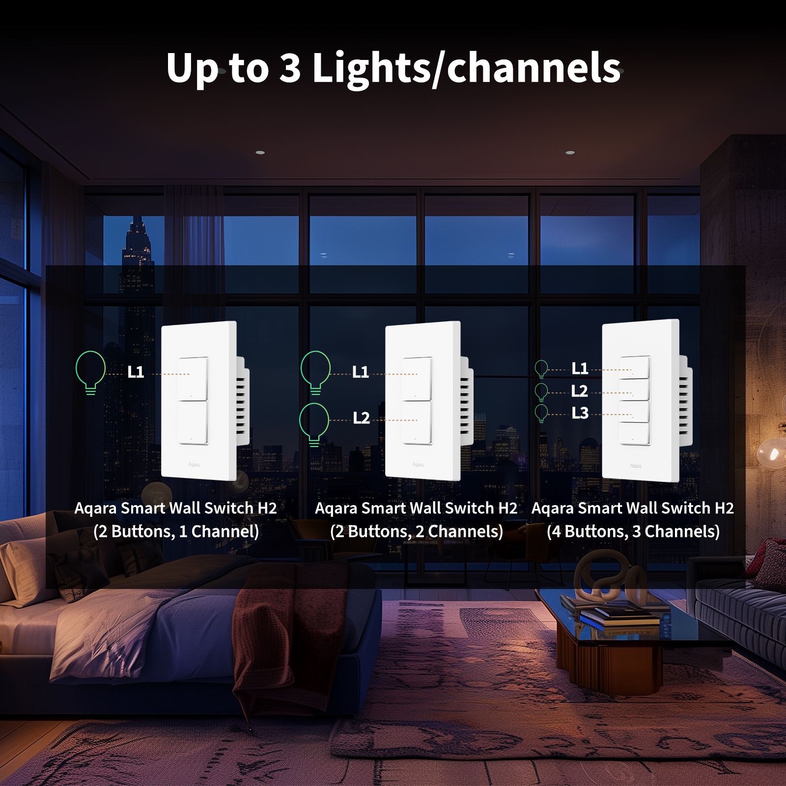 Aqara Smart Wall Switch H2 (Vertical)