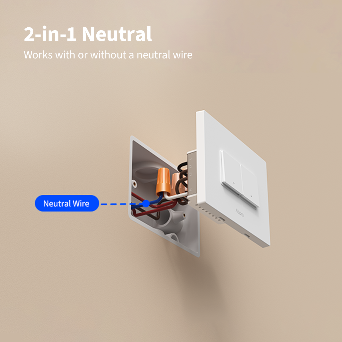Aqara Smart Wall Switch H2 (Horizontal)