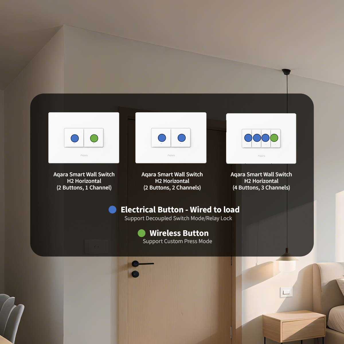 Aqara Smart Wall Switch H2 (Horizontal)