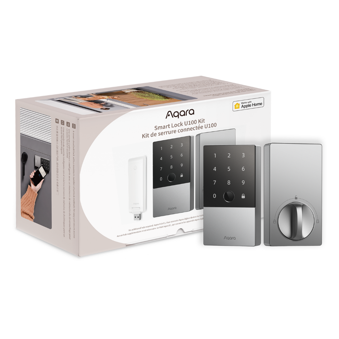 Aqara U100 Smart Door Lock with E1 Hub Kit